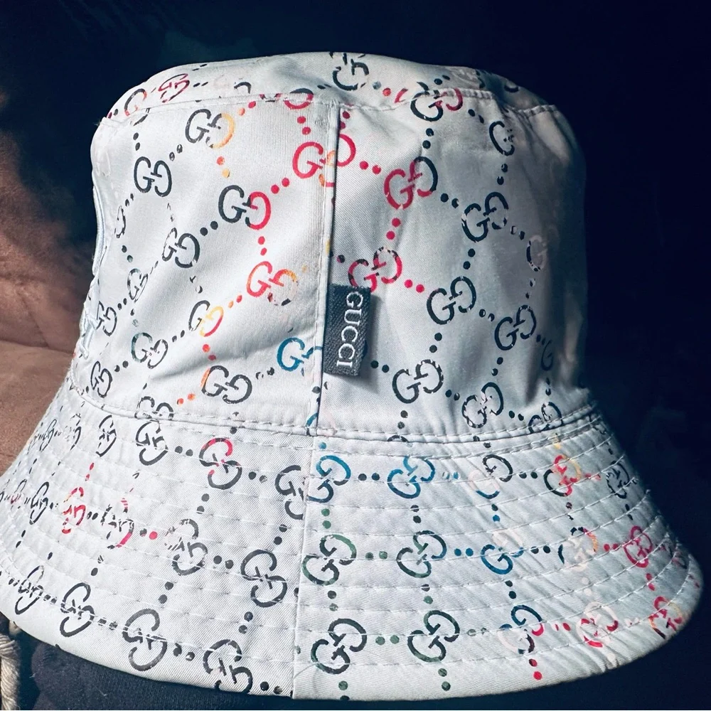 You Gotta Regatta Light Blue Gucci Summer Unisex Bucket Hat Monogram - Picture 4 of 16